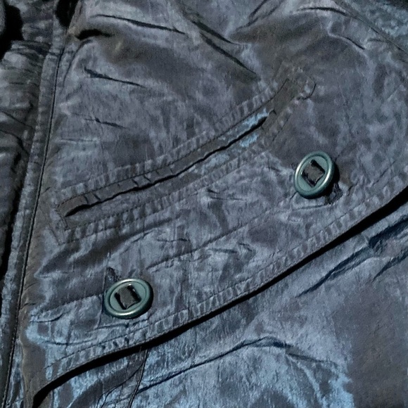 Vintage 80’s J. Gallery Giacca Metallic Blue Duck Down Filled Puffer Ski Jacket - Picture 5 of 11